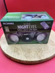 Ideaworks-Night Eyes Solar Security motion Light/Alarm Black 70-Decibel Siren