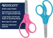 5" Hard Handle Kids Scissors, Blunt, Assorted Colors, 2-Pack