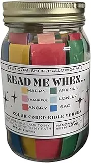 Bible Verses Glass - Handmade 67 Scripture Cards with Color Codes Portable Bible Verse Cards | Prayer Cards that Make Happy, Encourage Friends and Bring Positivity to Everyday Life