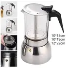 Coffee Maker Pot Portable Glass Top Stovetop Espresso Pot Espresso Maker for