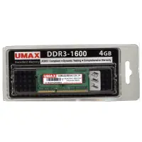 在飛比找Yahoo奇摩購物中心優惠-UMAX DDR3-1600 4GB (1.35V低電壓) 