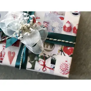 【Crystal Rose緞帶】歡樂聖誕 包裝紙/歐洲進口瑞士製造Stewo
