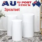 3pcs Round Plinth Cylinder Pedestal Stand Wedding Cake Dessert Flow AU Stock