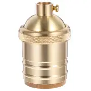 Retro Copper Lamp Holder Socket for Vintage Turn Knob Replacement