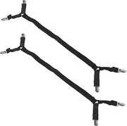 Milisten 2pcs Sheet Anti-Skid Clip Quilt Clips Mattress Straps Adjustable Fasteners Bedding Accessories Suspenders Bed Accessories Elastic Bands Adjustable Bed Fasteners Black Ribbon