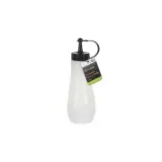 Top Chef Durable Sauce Squeezable Bottle White w/ Black Lid, 21x7cm - 360ml