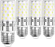 SAUGLAE E27 LED Corn Light Bulb 12 W, Equivalent to 100 W Bulbs, 4000 K Neutral White, 1450 lm, Edison Screw LED Bulb, Pack of 4