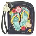 Chala Flip Flop Zip Around Wallet Wristlet NWT Flip flops