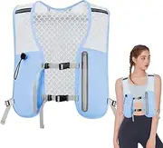[Generic] Running Water Vest - Running Hydration Pack Vest with Adjustable Strap | Lightweight Bladder Chest Pack Gear Phone Bag for Men Hiking Cycling Marathons Race Camping