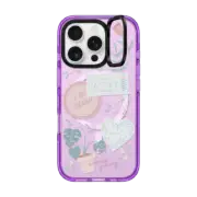iPhone 16 Pro Impact Ring Stand Case MagSafe Compatible Self-Care Stickers by Ivory Paper Co