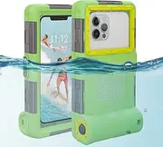 Upgrade Diving Swimming Waterproof Protective Case, Outdoor Universal Snorkeling Surfing Professional Underwater Housing for iPhone Galaxy Huawei OnePlus LG Motorola Google Series Phones
