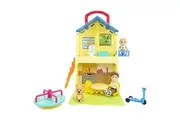 CoComelon Deluxe Pop n' Play House - Transforming Playset - Features JJ, JJs Dad, Bingo The Puppy, and Home Accessories Toys for Kids, Toddlers, and Preschoolers