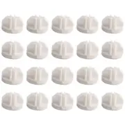 20 Pcs Grid Cube Connector Abs Connectors For Wire Cube Storage Shelving (White