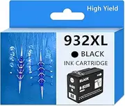 932xl Ink Compatible with HP 932XL 932 XL 933 XL Black Ink Cartridge use for OfficeJet 6600 6700 7510 7610 7612 6100 7620 7110 7620 Printer Black Ink Tank 1 Pack