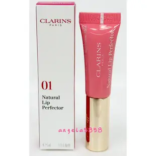 開電子發票~全新CLARINS 克蘭詩 蘋果光氣墊嘟唇蜜5ML #01玫瑰粉 ~禮盒拆售~專櫃品