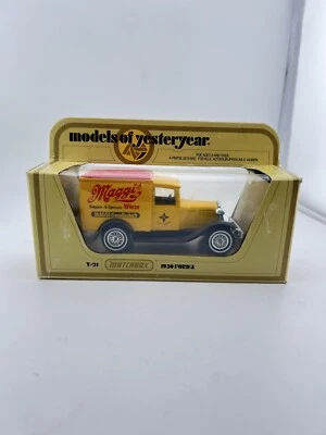 VTG MAGGI'S Matchbox Lesney 1978 Models of Yesteryear Y21 1930 FORD A