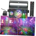 Party Lights with Disco Ball, Sound Activated Strobe Lighting for DJs, Clubs,