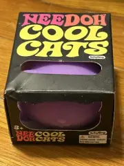 Schylling Stress Reliever Squeezable Nee Doh Cool Cats Purple Fidget Pet