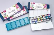 Artist Watercolour Paint Set ROSA Gallery ROMANTIC professional , metal case ,21