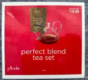 PRIMULA 34oz Glass Tea Pot Spout Filter Ice Stove Dishwasher Microwave Safe NEW