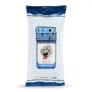 International Veterinary Sciences Quick Bath Dog Towelettes Removes Odor Extr...
