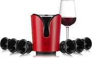 SINCHI Vacuum Wine Preserver Keeps Wine Fresh Up to 10 Days, The Wine Saver Kit Contains 6 Wine Stoppers for Wine Bottles & 1 Electric Vacuum Pump