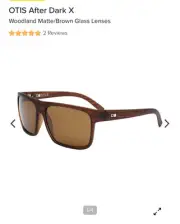 OTIS AFTER DARK X WOODLAND MATT BROWN Sunglasses BRAND NEW