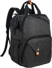 Baby Diaper Bag Backpack Large Capacity Double Compartment with Stroller Straps