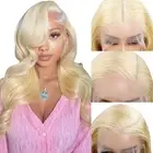 613 Blonde Lace Front Wigs Human Hair 13X4 HD Body Wave Lace Front Wigs Human...