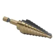 #3 HSS Black & Gold Step Drill Bit with Quick Change Hex Shank (1/4" - 3/4" b...