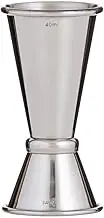 Davis & Waddell Fine Foods Professional Double Jigger Stainless Steel, 4.3 x 4.3 x 9.1 cm