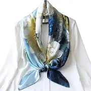 [HAMKVBPR] Neck Scarfs for Women Ladies Silk Scarf Handmade Rolled Edge Scarf Shawl Scarf Summer Ladies Neckerchiefs