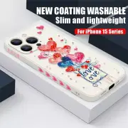 Phone Case For iPhone 1615 Pro Max 14 13 12 11 XR 16E Love Heart Silicone Cover