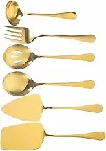 OFFSCH Sturdy Cake Server Cutlery Set 12 Pie Shovel Fork Spoon for Buffet BBQ