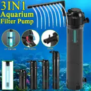 Internal Aquarium UV Sterilizers Light Filter Oxygen Power Pump Fish Pond Tank