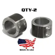 2 - Steel Universal Weld On Bar Clamp 1-7/8" Roll Cage Fabrication Mount 4 Bolt