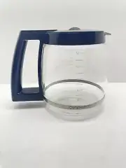 Cuisinart Coffee Pot 12 Cup Replacement Glass Carafe Black Lid Handle NEW