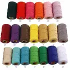 2MM Rustic Cotton EU Macrame Cord String Rope Hand Twisted DIY Colorful Craft AU