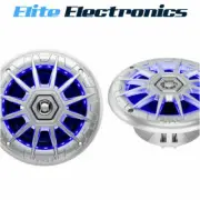 BOSS AUDIO MRGB65S 6.5" SILVER PAIR 2-WAY 50W RMS MARINE BOAT OUTDOOR SPEAKER