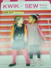Kwik Sew Pattern K4010 Toddler Dresses Appliques Easy Sizes 1T 2T 3T 4T UNCUT
