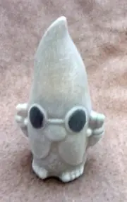 Latex hippie peace gnome mold plaster cement rubber mould 4.75" x 2"