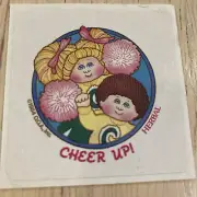 Vintage 1984 Cabbage Patch kids cheer up! scratch n’ sniff sticker. 2” square