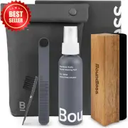 5-In-1 Vinyl Record Cleaner Kit Brush Solution Stylus Brush Cleaning Storage Bag