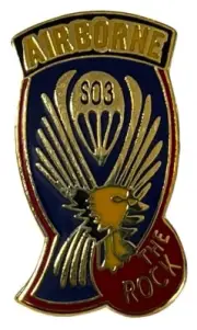 Pack of 24 503rd Army Airborne The Rock Motorcycle Hat Cap Lapel Pin M-161