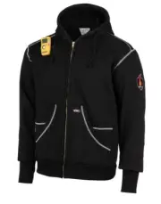 NEW PROACTIVE FR FLAME RESISTANT ZIPPER HOODIE -BLACK (5X-LARGE) SHIPS TODAY