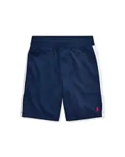 Ralph Lauren Little Boy's Side Stripe Basketball Shorts in Navy Blue Size 2 NWT