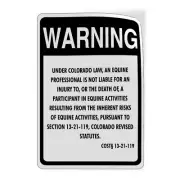 Vertical Vinyl Stickers Colorado Law Equine Activist Not Liable for Injury Death