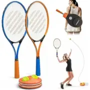 FEIERDUN Tennis Trainer Rebound Ball Set, Portable Tennis Practice Rebounder.