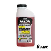 6 Pack Nulon Super Heavy Duty Diesel Coolant Premix Top-Up HDDCTU 1 Litre