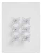 [Country Road] Butterfly Clip Pack Of 6 in Marshmallow
